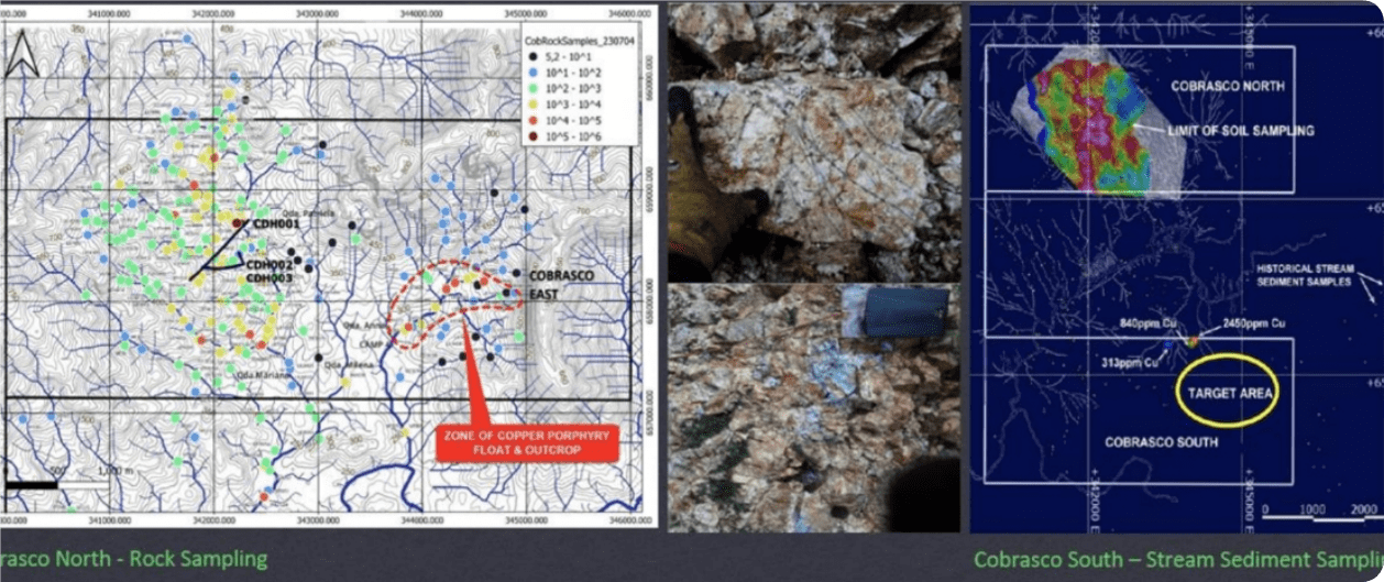 cobrasco cu mo porphyry project map